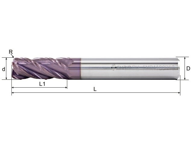 Dao phay ngón hợp kim PH-FMR 4000