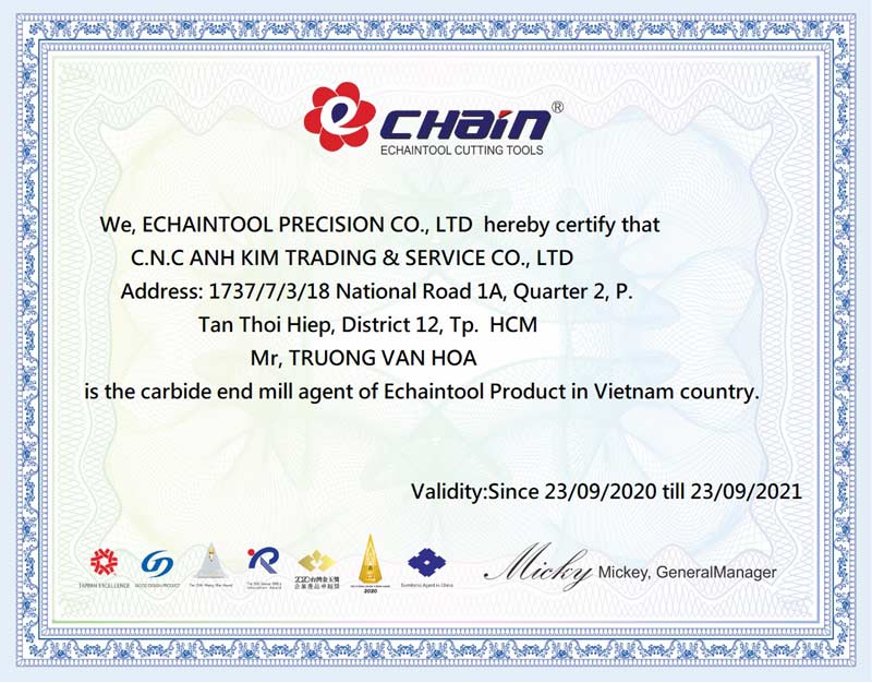 ĐẠI LÝ ĐỘC QUYỀN HÃNG DAO ECHAINTOOL TẠI VIỆT NAM