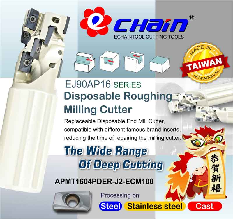 Đài phay gắn mảnh EJ90AP16 SERIES