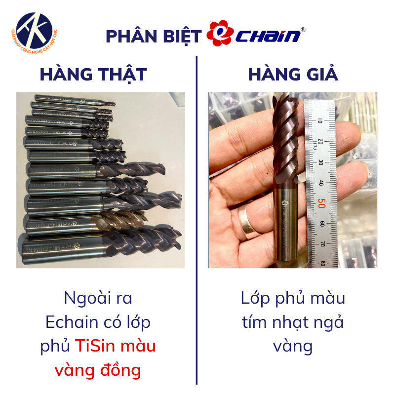 phân biệt hàng Echain thật giả