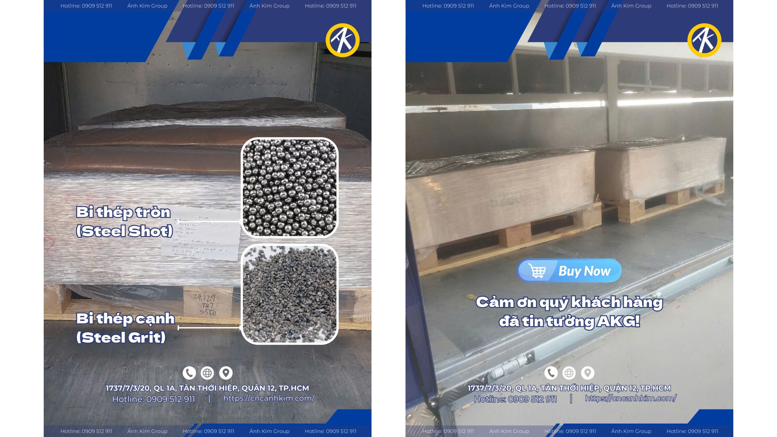 Bi thép tròn (Steel Shot) và Bi thép (Steel Grit)