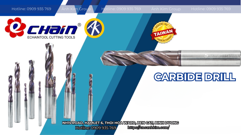 Sản phẩm carbide Drill của Echain