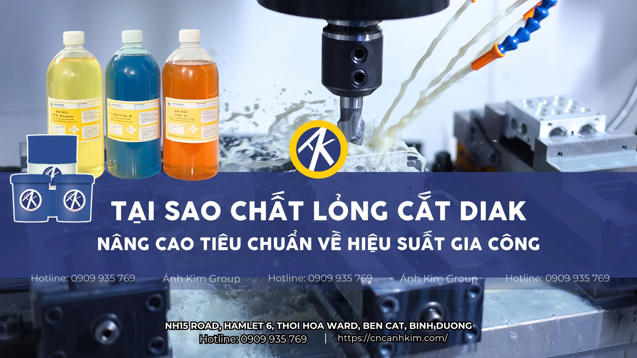 Tại Sao Chất Lỏng Cắt DIAK Nâng Cao Tiêu Chuẩn Về Hiệu Suất Gia Công