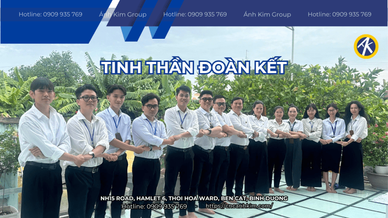 Tinh thần đoàn kết của Tập Đoàn Ánh Kim CNC