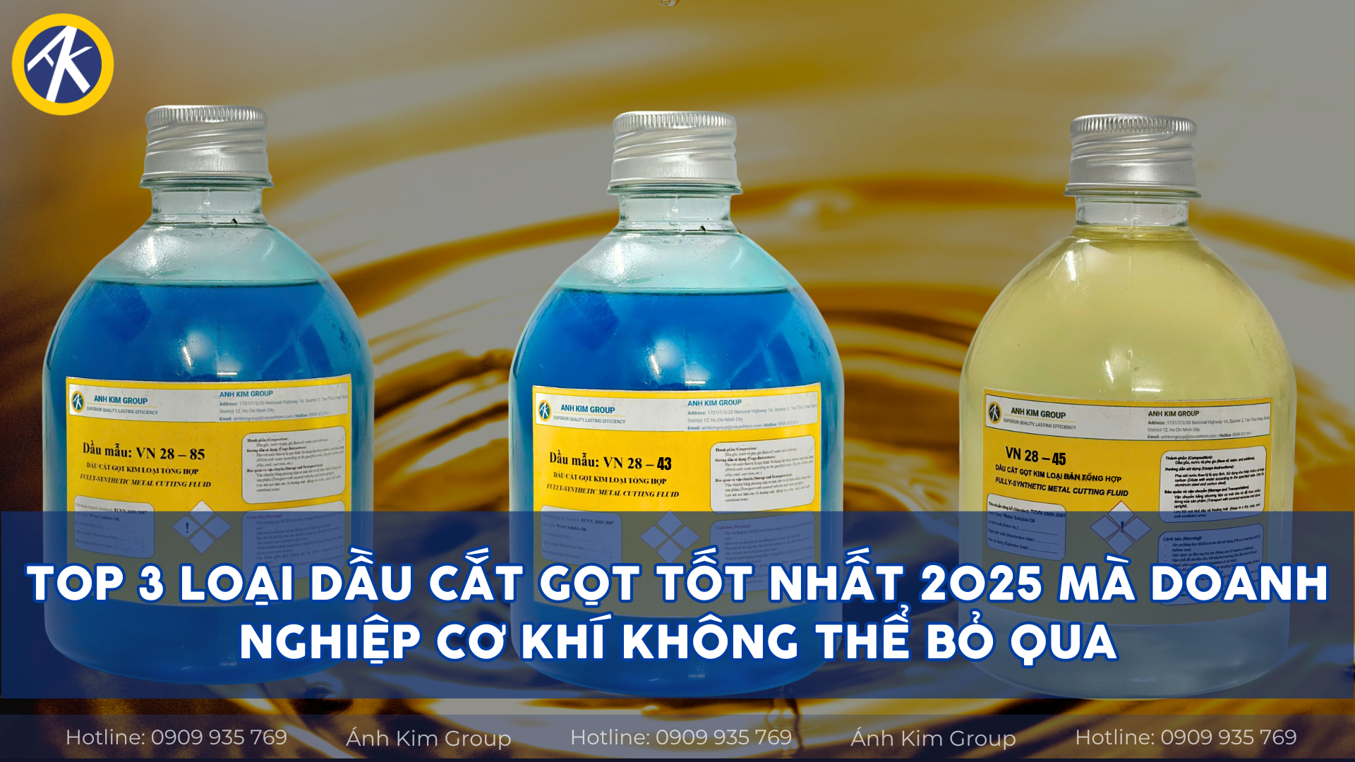 Top 3 Loại Dầu Cắt Gọt Tốt Nhất 2025 Mà Doanh Nghiệp Cơ Khí Không Thể Bỏ Qua