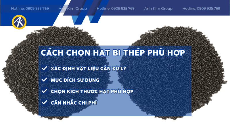 Cách chọn hạt bị thép phù hợp