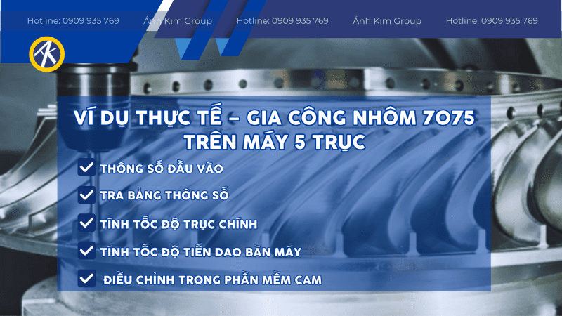 Những ví dụ thực tế gia công nhôm 7075 trên máy 5 trục